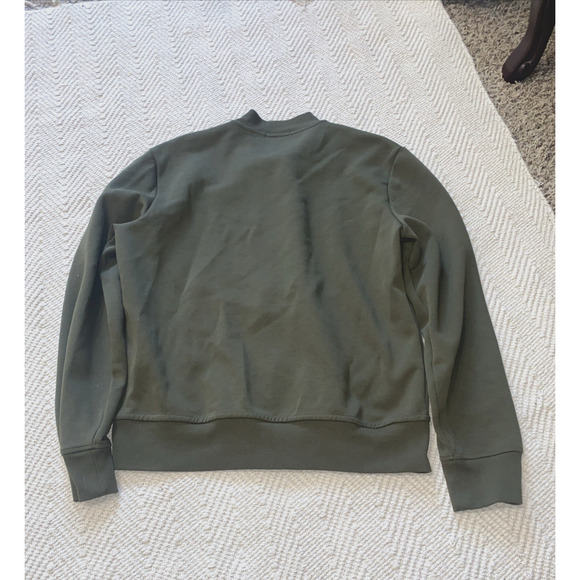 Polo Ralph Lauren Men's Double Knit Bomber Jacket Size M Olive Green Long Sleeve - Picture 5 of 6